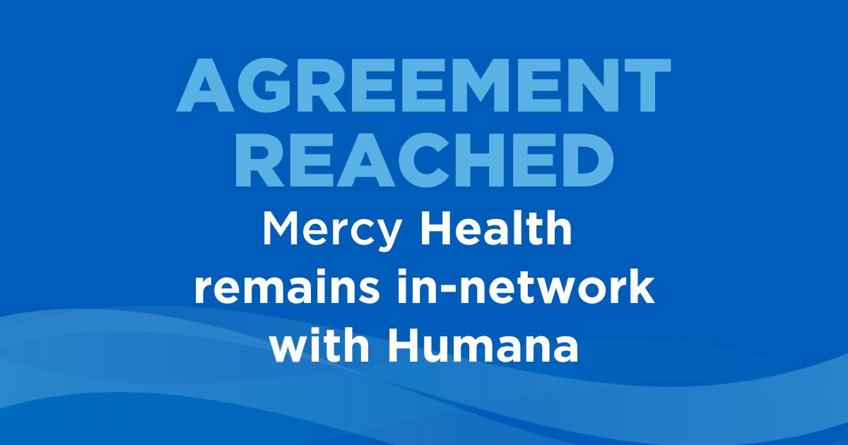 Mercy - Great news for our Mercy Health patients with Humana health ...