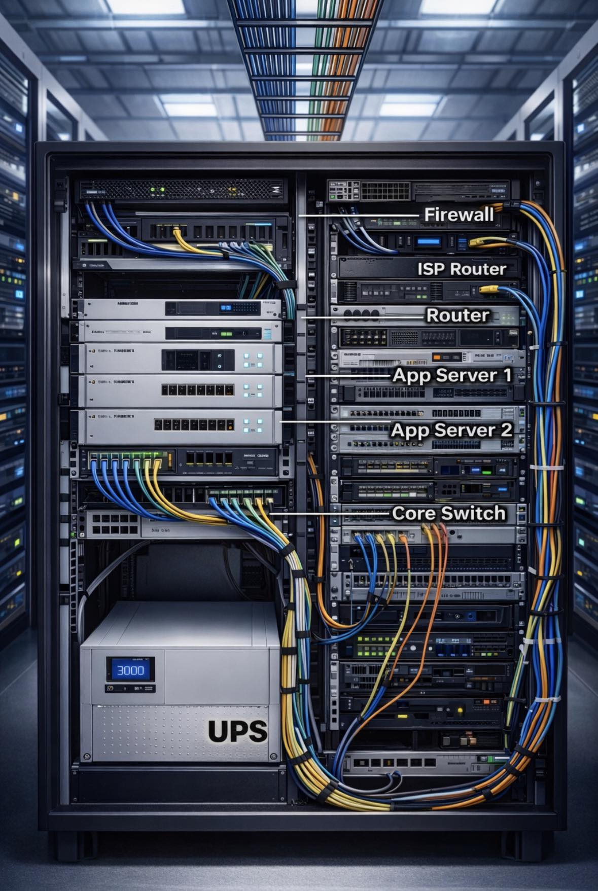 Router - 🧠⚙️ Inside a Real Network Rack – Where the Internet Comes ...