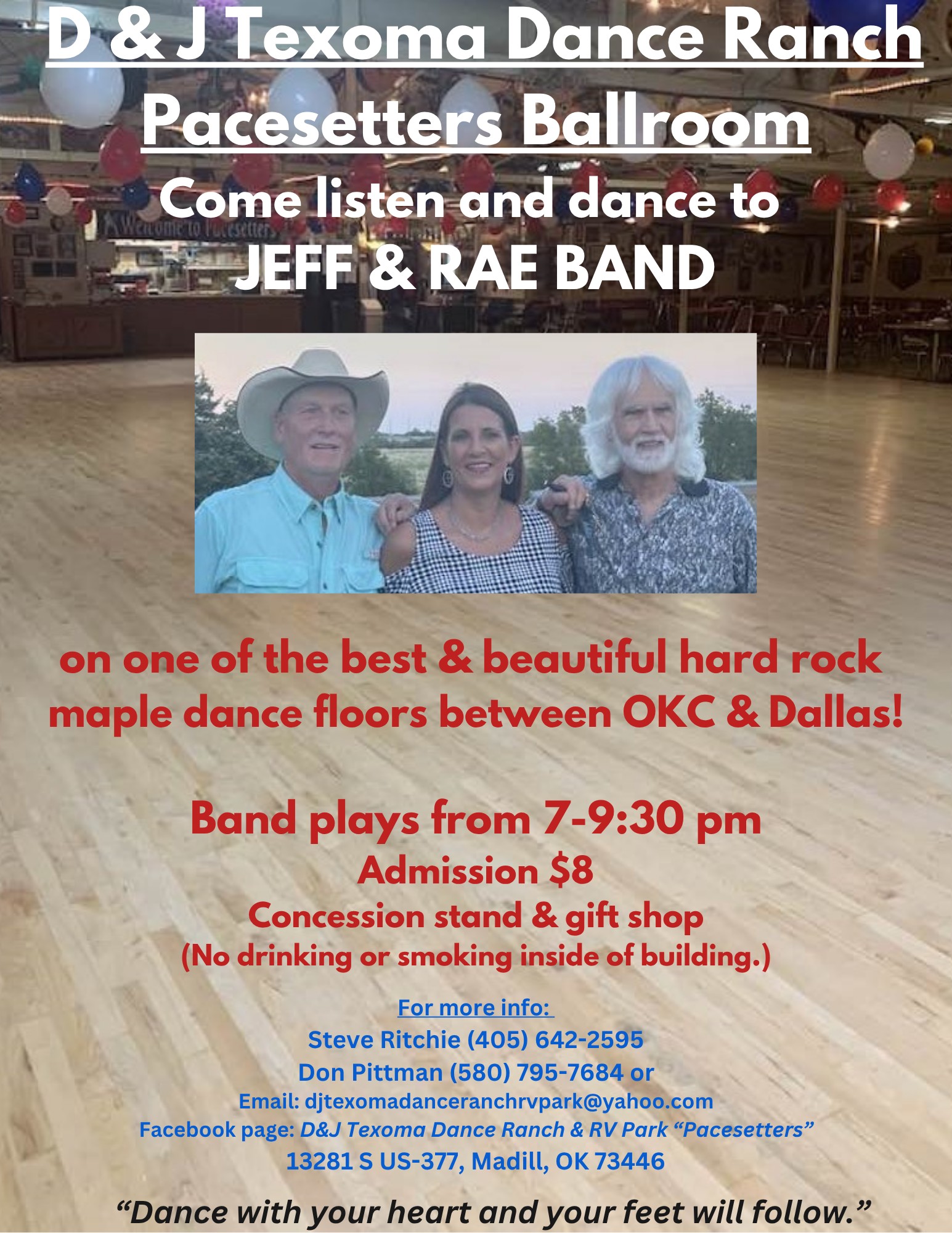 Jeff & Rae Band @ Pacesetters Ballroom