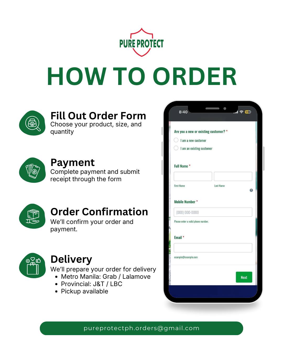 Pure Protect PH - Ordering from Pure Protect PH is easy. 😊... | Facebook