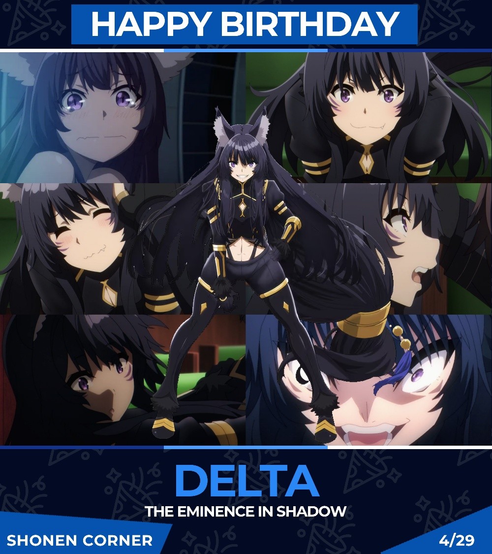 HAPPY BIRTHDAY to Shadow Garden's playful, snuggly, and loyal