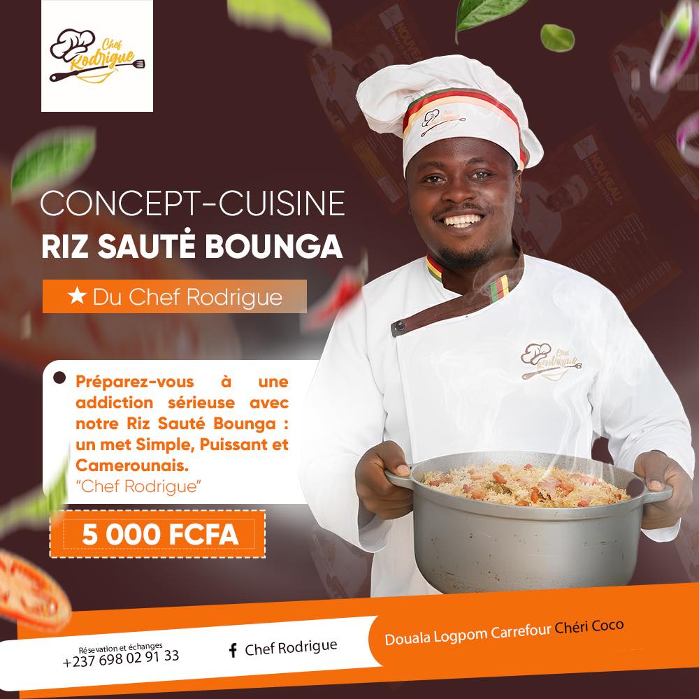 Chef - Chef Rodrigue mes sophistes le #Riz sauté mbounga un met simple ...
