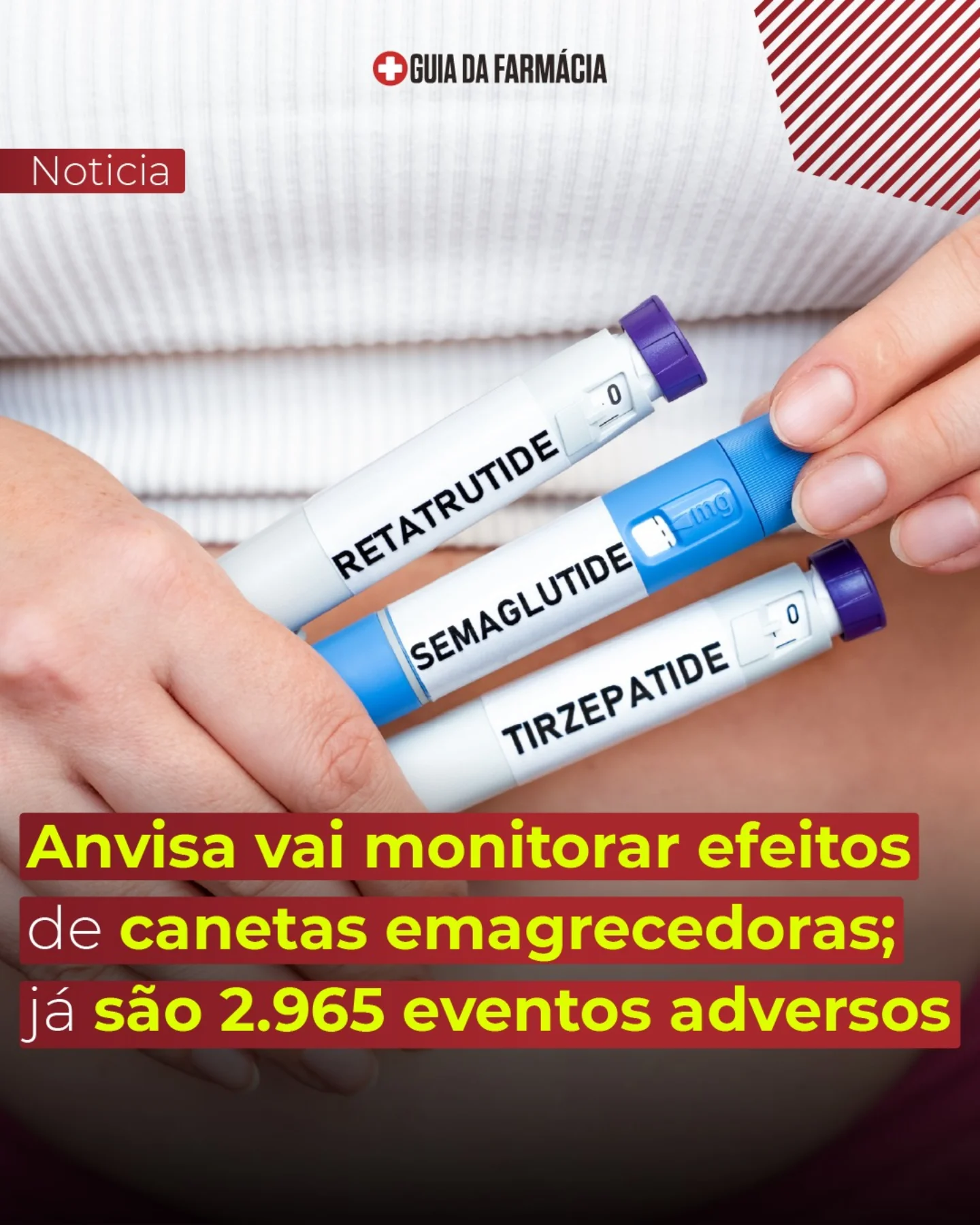 Preocupada com o crescente uso das chamadas canetas emagrecedoras – muitas vezes para fins ou formas não previstos na bula – a diretoria da Agência Nacional de Vigilância Sanitária (Anvisa) anunciou, nesta