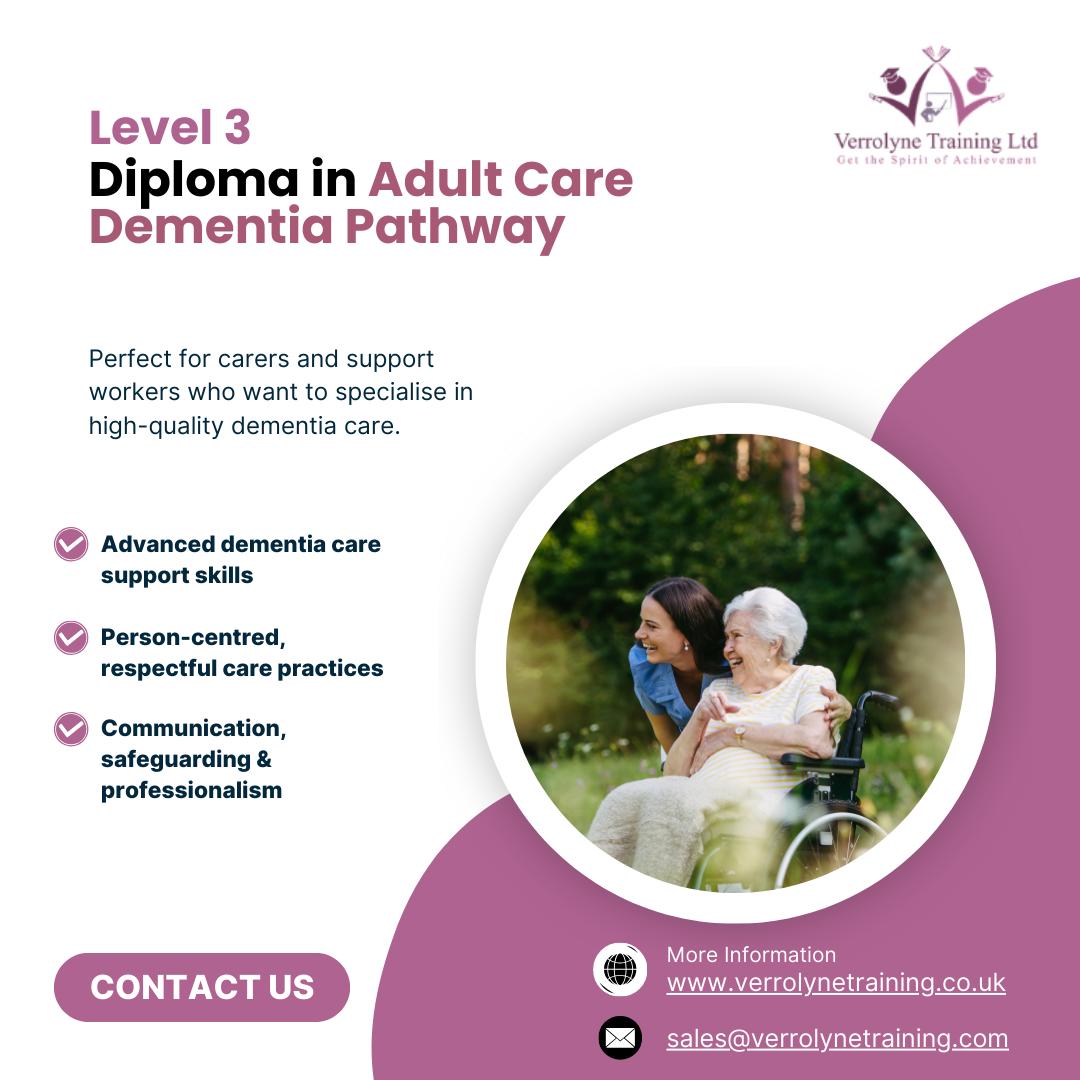 Verrolyne - Advance your care career with the RQF Level 3 Diploma in ...