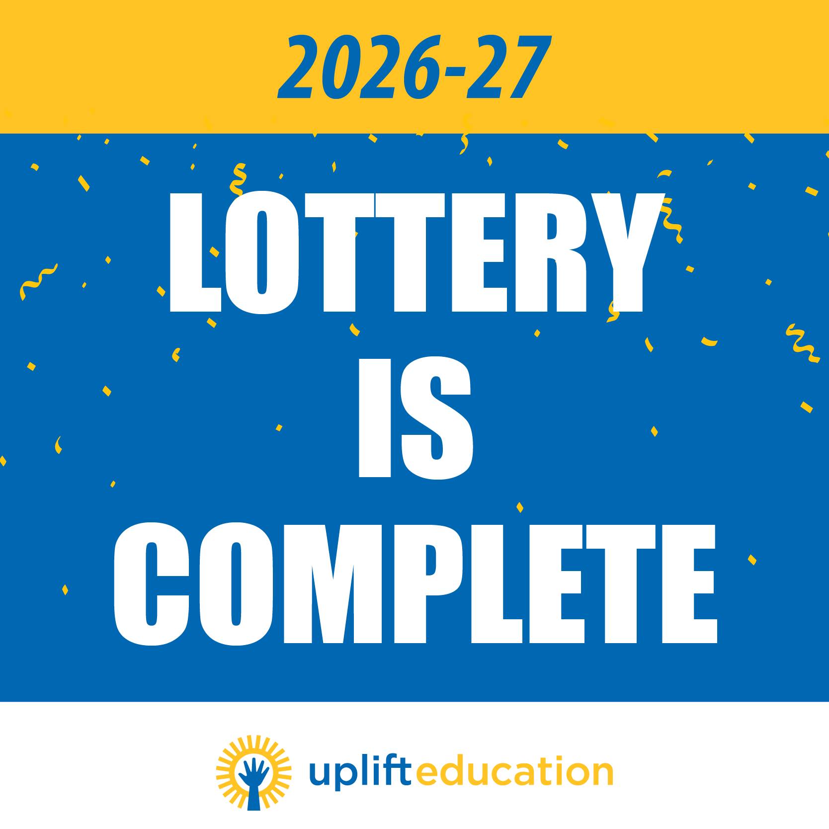 Uplift - 🎉 The Uplift Education lottery is complete! Applicants can now ...