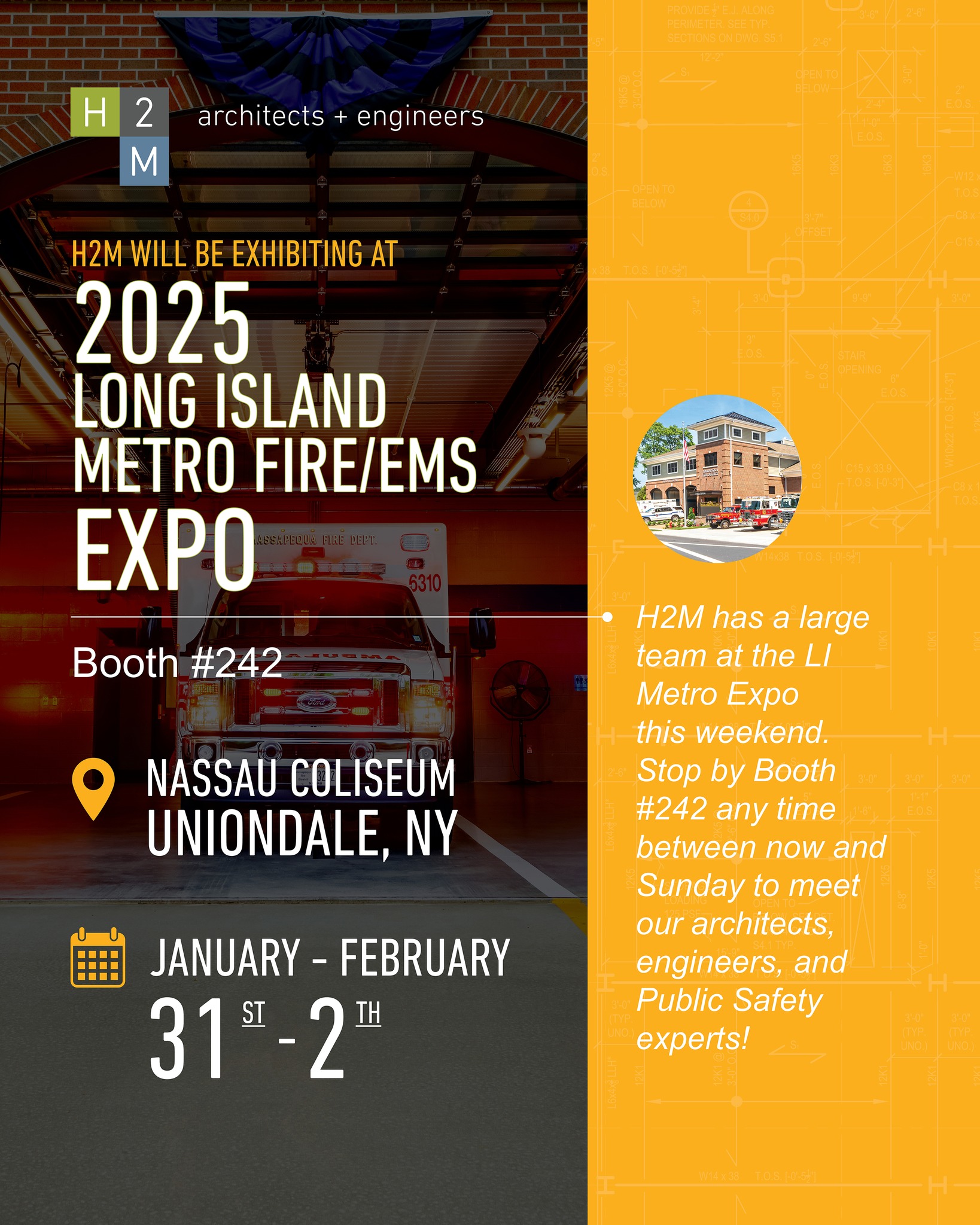 H2M is exhibiting at the 2025... - H2M architects + engineers | Facebook