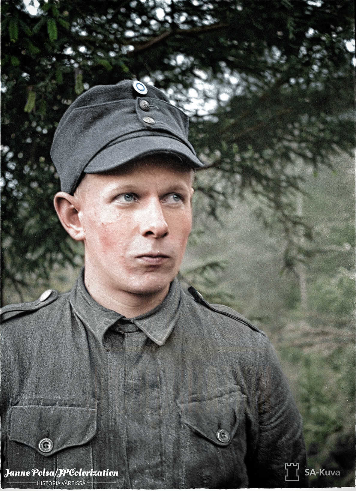 JPColorization - 𝗦𝗢𝗥𝗦𝗔 𝗩𝗮𝗹𝗱𝗲 𝗠𝗮𝘁𝗶𝗮𝘀 Mannerheim-ristin ritari 8 1.9.1941 ...