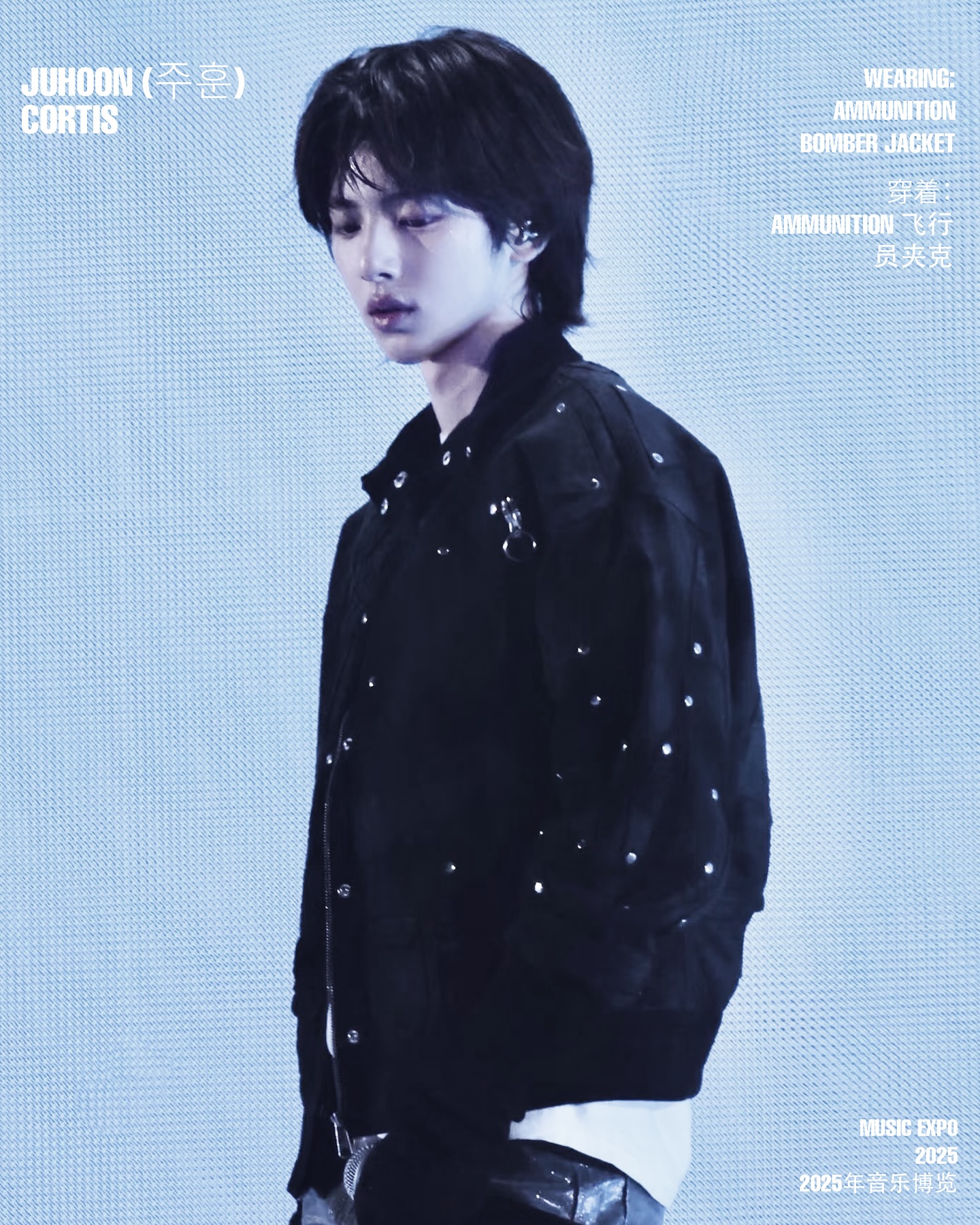JUHOON, CORTIS (주훈) WEARING AW25 AMMUNITION BOMBER JACKET AT