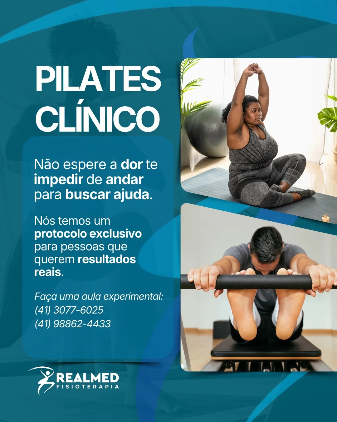 Clínica - Aqui na Realmed, tratamos a sua lombar com o poder do Pilates ...