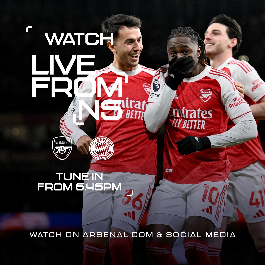 Arsenal - Get your Arsenal fix of UEFA Champions League build-up 📺 Tune ...