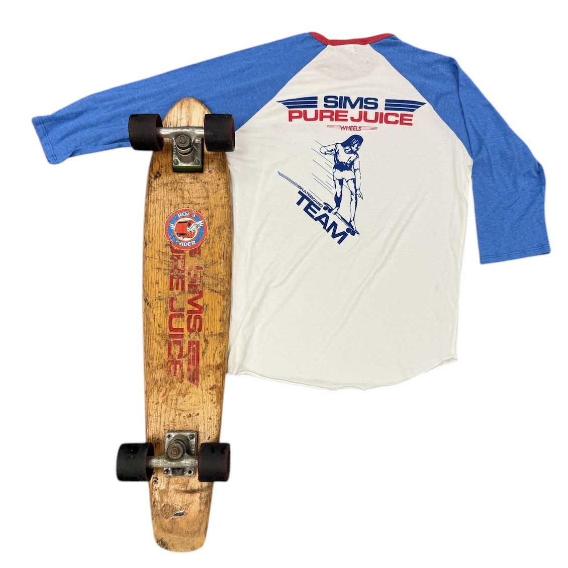 Rare 1970s Sims team jersey at Skateboarding Hall of Fame