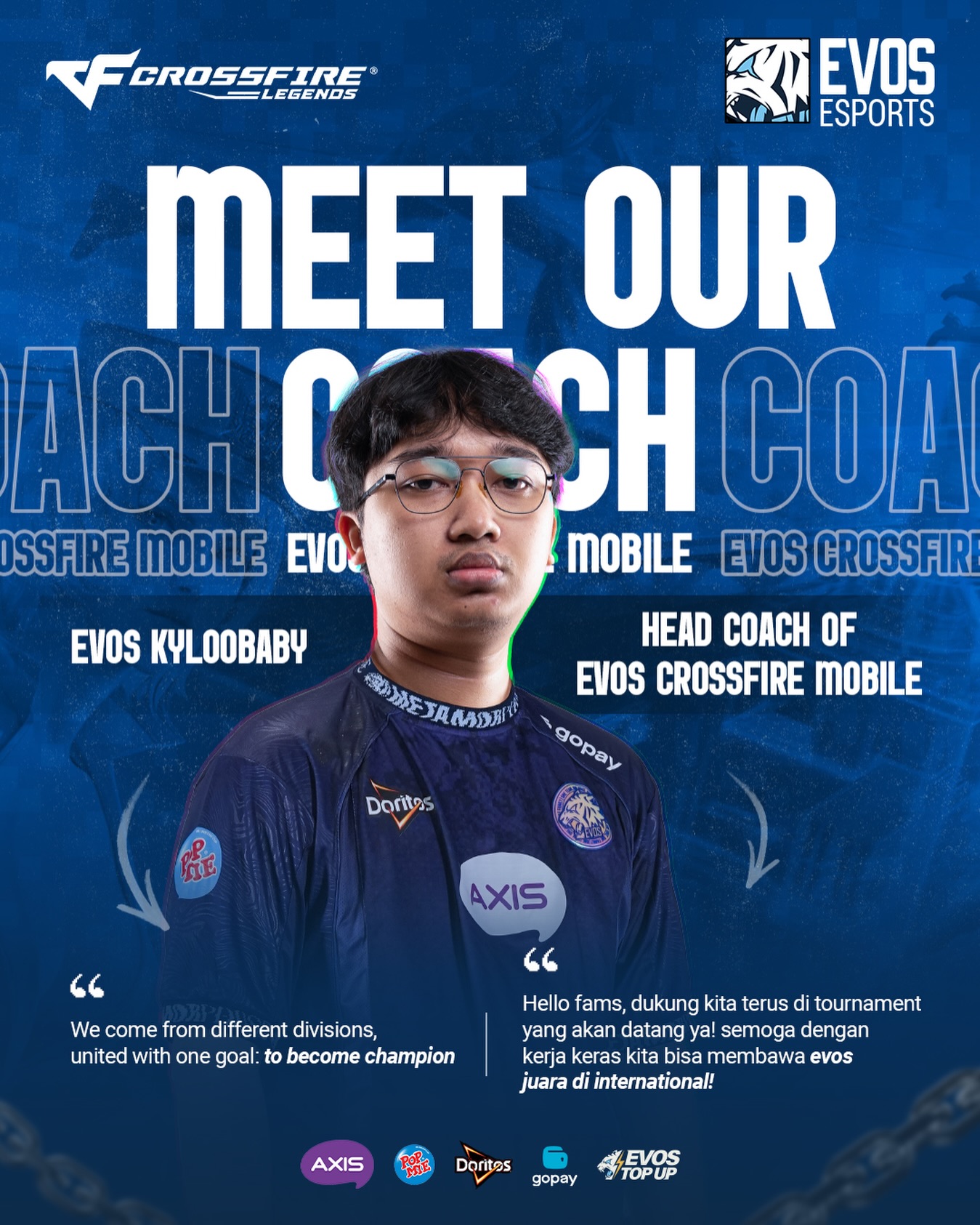 EVOS Esports - MEET OUR CROSSFIRE MOBILE COACH😎 EVOS... | Facebook