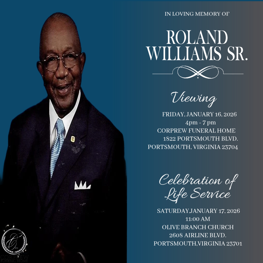 Corprew - Condolences to the family of Roland Williams Sr, | Facebook