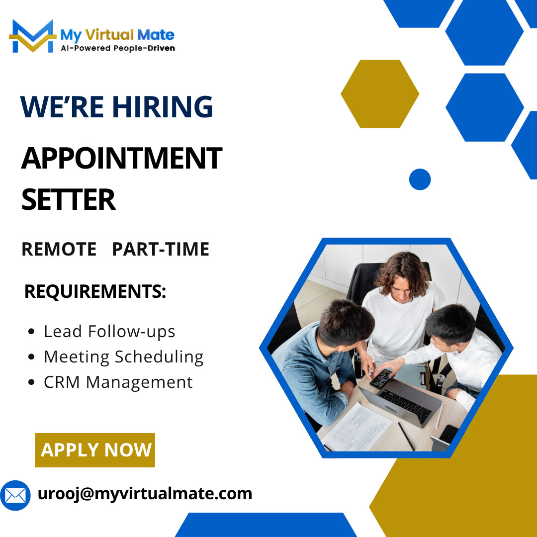 My Virtual Mate - 🚀 We’re Hiring: Appointment Setter! Are... | Facebook