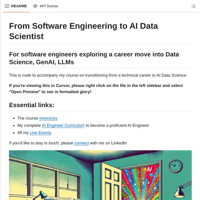 Md - Transition from software engineering to AI data science, -/github ...
