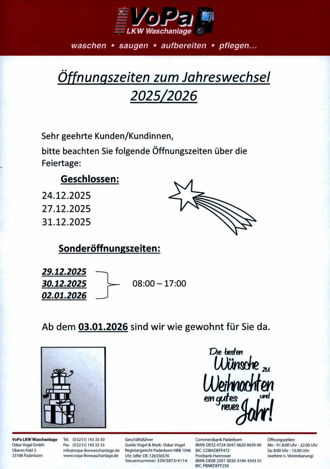 Vopa LKW Waschanlage | Paderborn