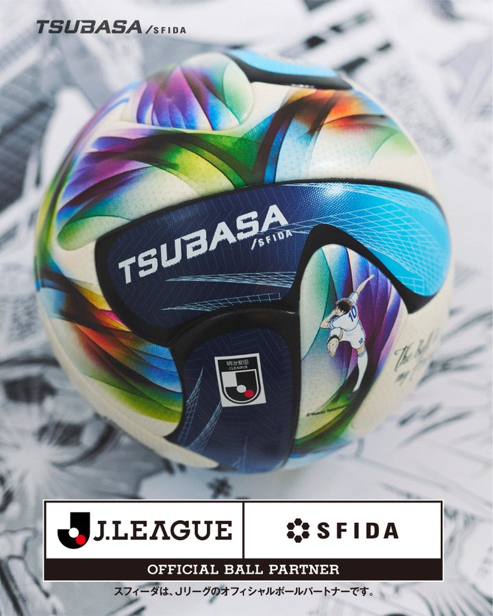 New TSUBASA J PRO x SFIDA ball, for the Meiji Yasuda J.League 100