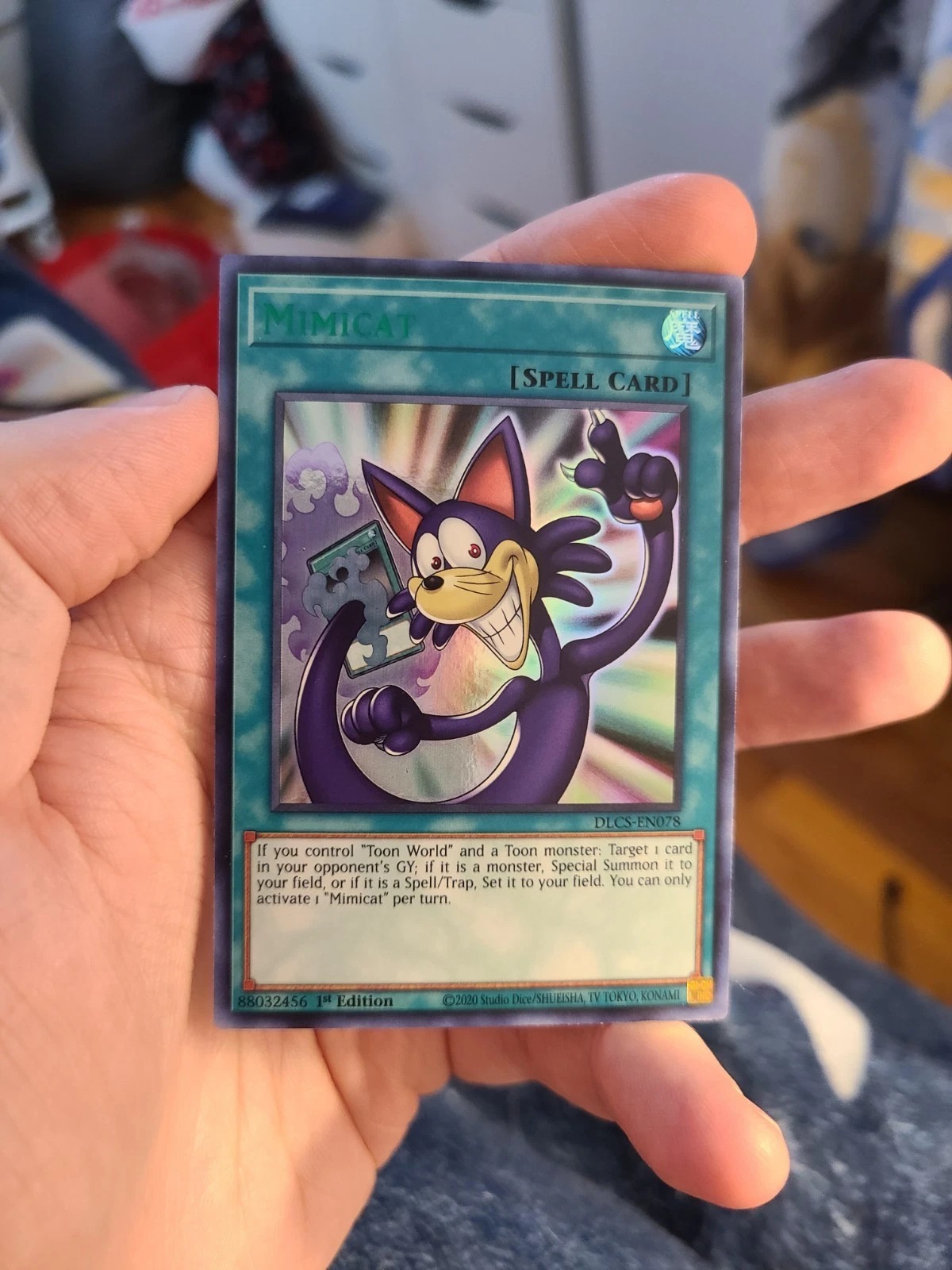 mimicat yugioh card Amazon.com: Yu-Gi-Oh! - - SS01-ENV03 - Ultra Rare - 1st Edition - Speed Duel Decks if it is a monster Mimicat is very underrated card,