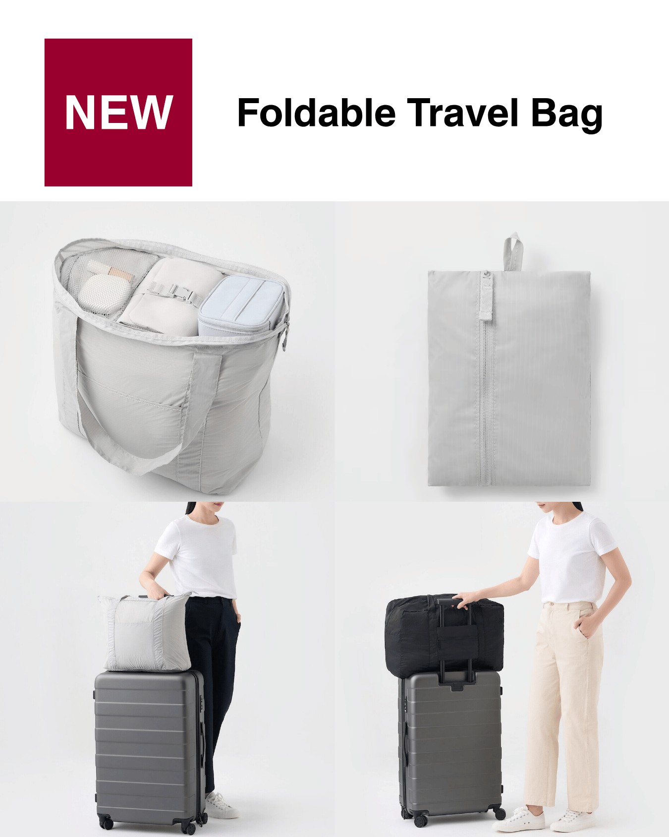 𝐍𝐄𝐖】Foldable Travel Bag ($𝟑𝟗.𝟎𝟎) Made for easy travel