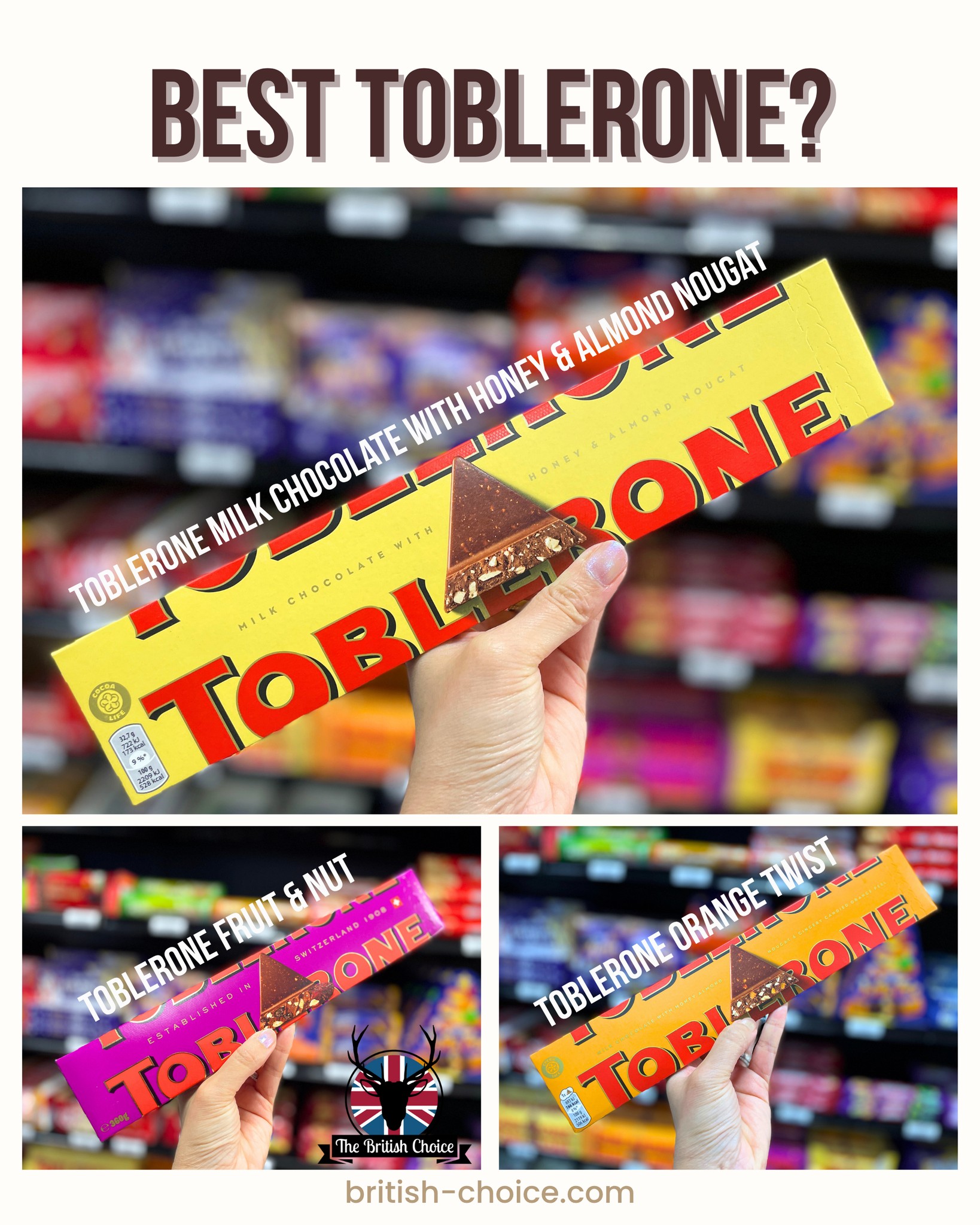 🍫 Toblerone time! 😋 We’ve got the... - The British Choice | Facebook