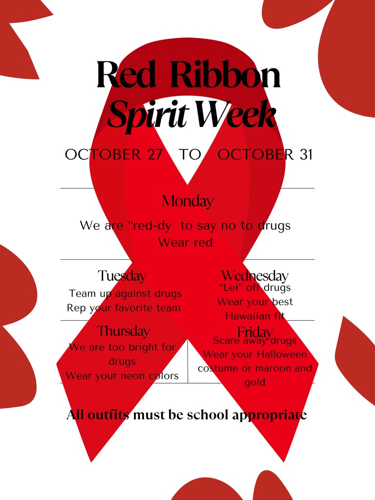🎀 Red Ribbon Spirit... - Millersburg Area School District | Facebook