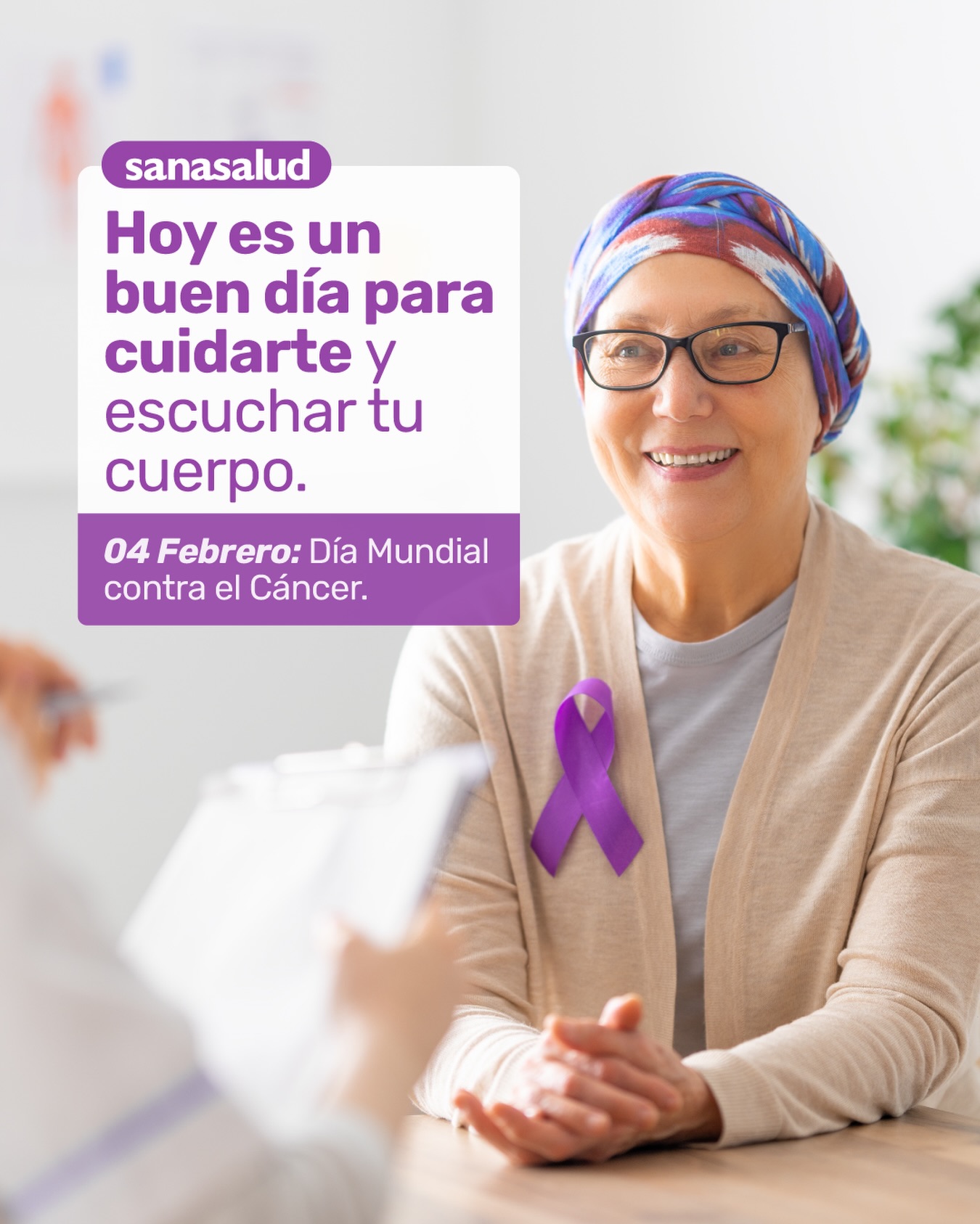 Sanasalud - Día Mundial contra el Cáncer 🎗️ Este 4 de febrero es un ...