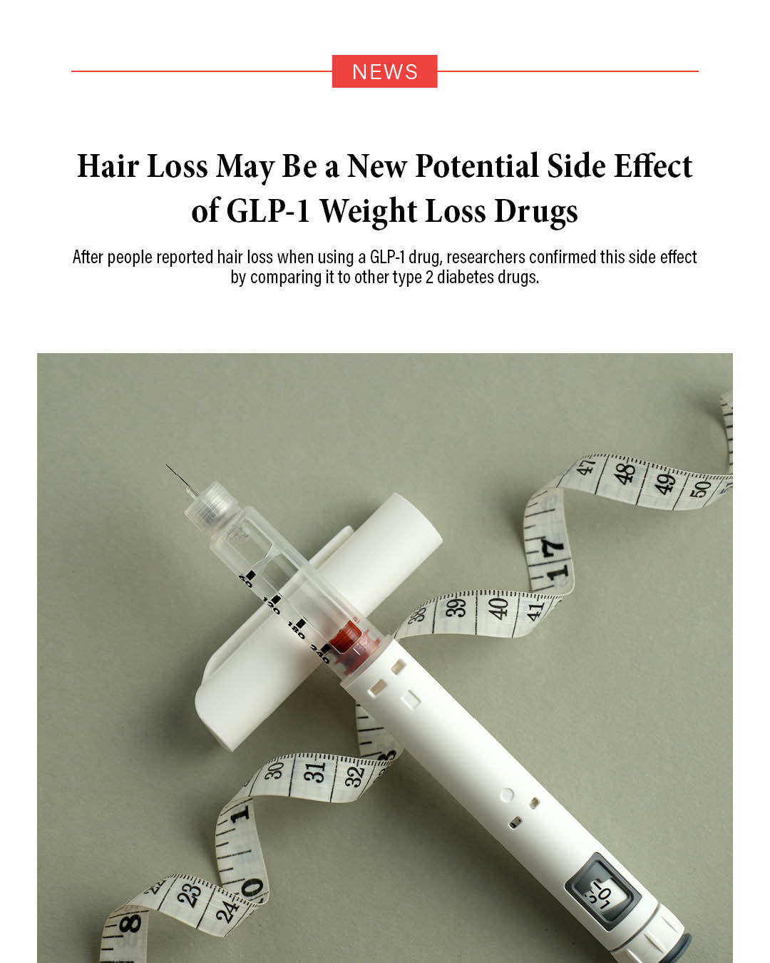 GLP-1 drugs may be linked to temporary hair loss, though the overall risk appears small