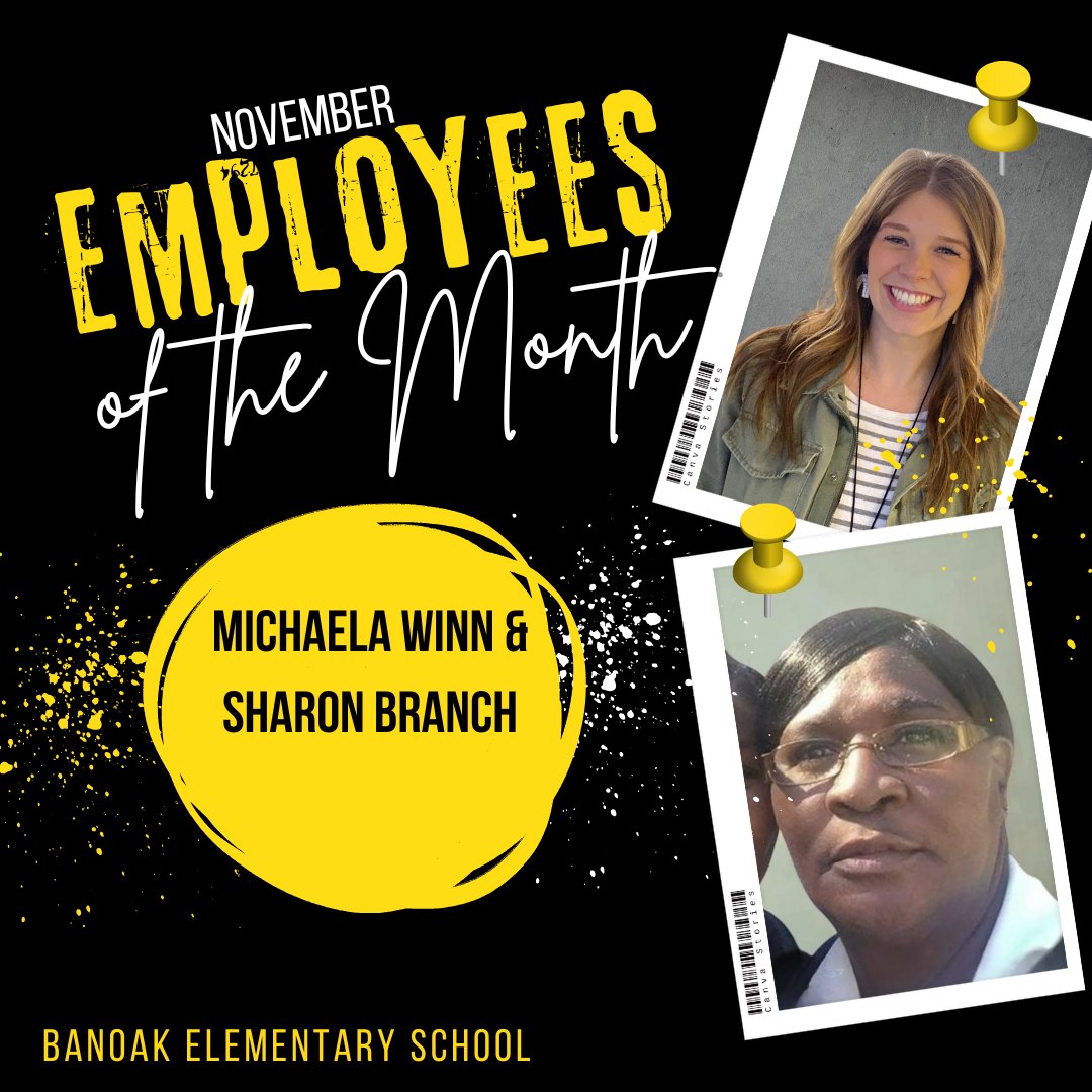 💎 November Employees of the... - Banoak Elementary School | Facebook