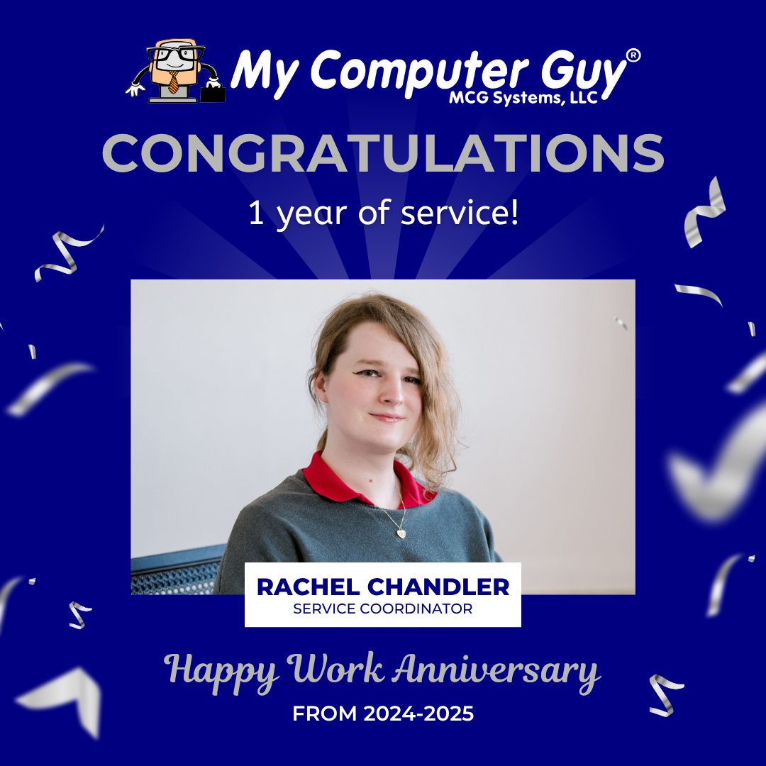 My Computer Guy - 🎉 Happy Work Anniversary, Rachel! 🎉... | Facebook