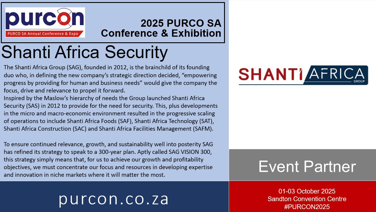 PURCO SA - 💫 We’re happy to welcome Shanti Africa to the... | Facebook