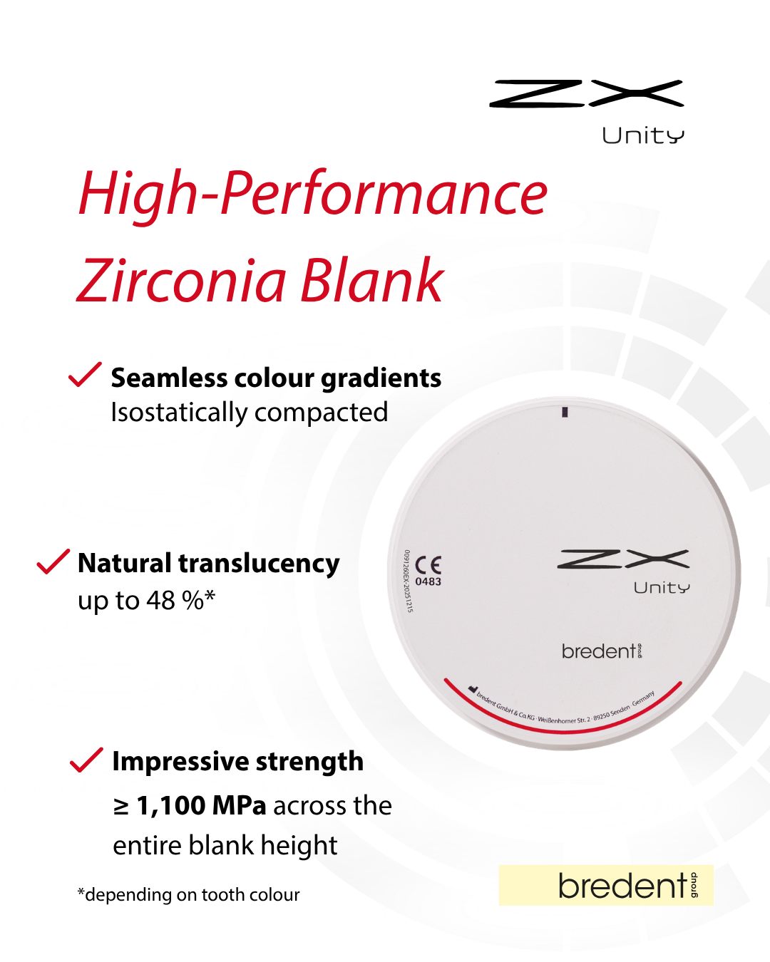 ZX Unity – the high-performance zirconia blank for the most