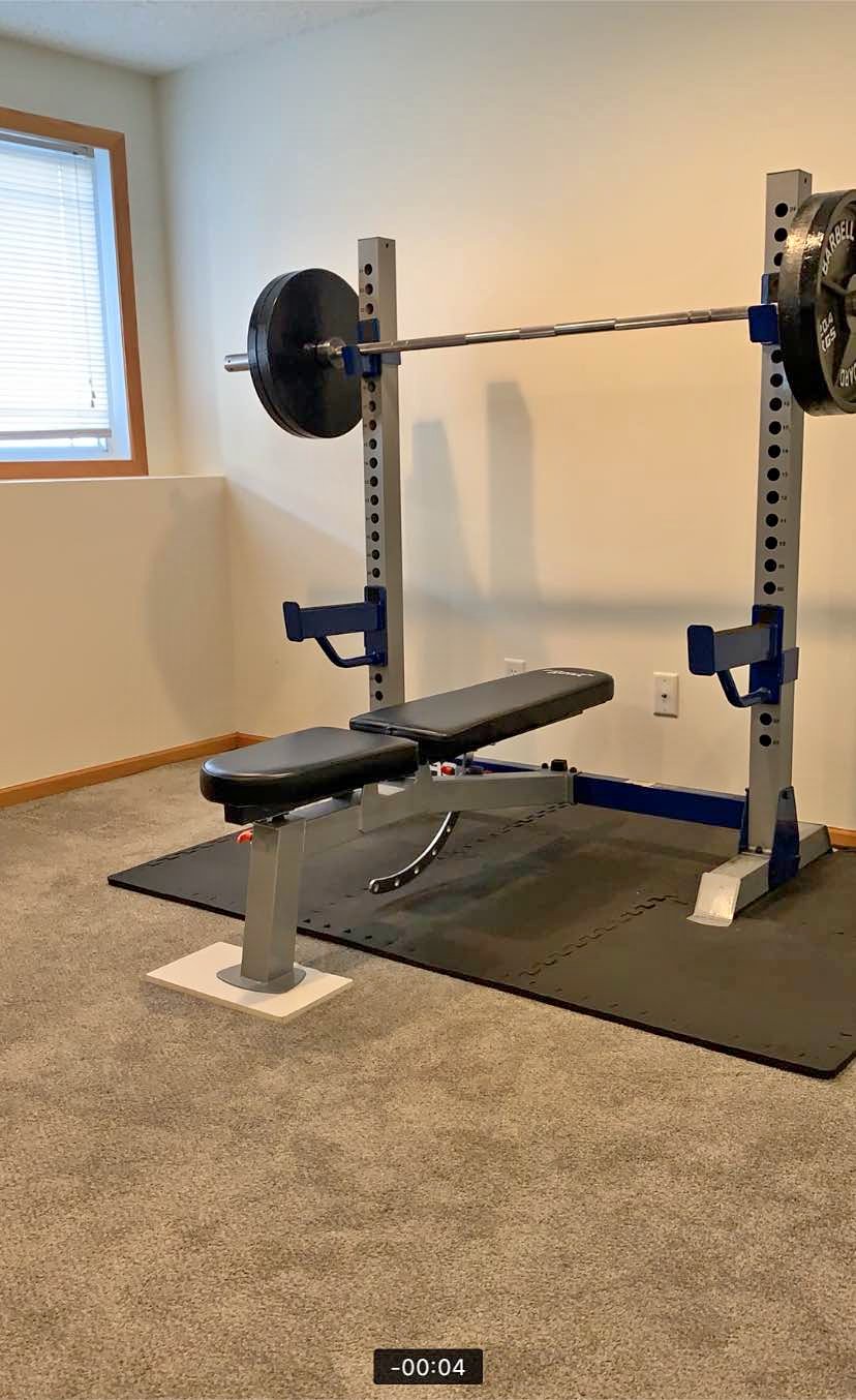 Fitness Gear Pro OB 600 adjustable bench and squat rack - Weight ...