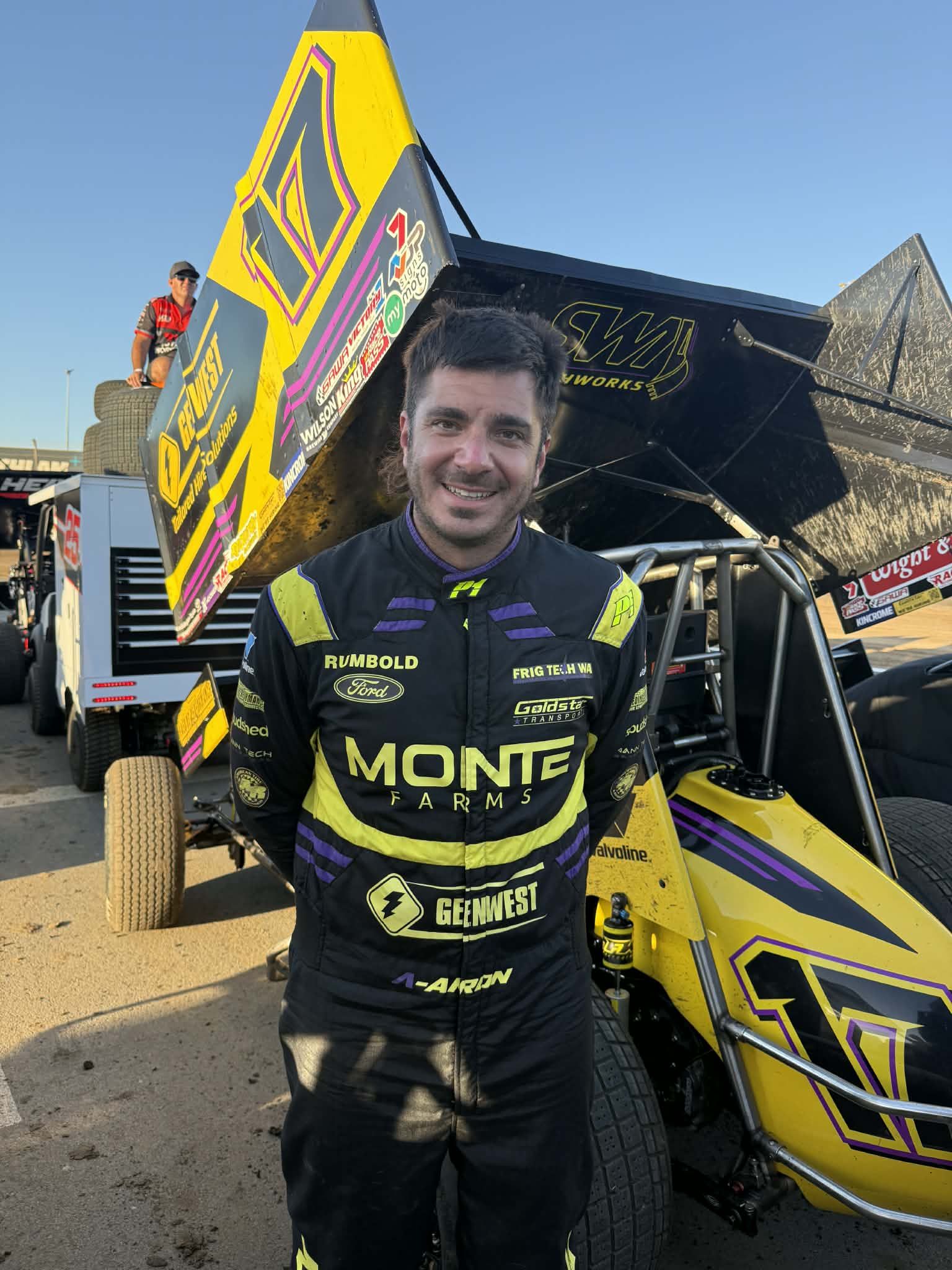 Perth - Aaron Reutzel Racing on top! The Texan strikes first with QUICK ...