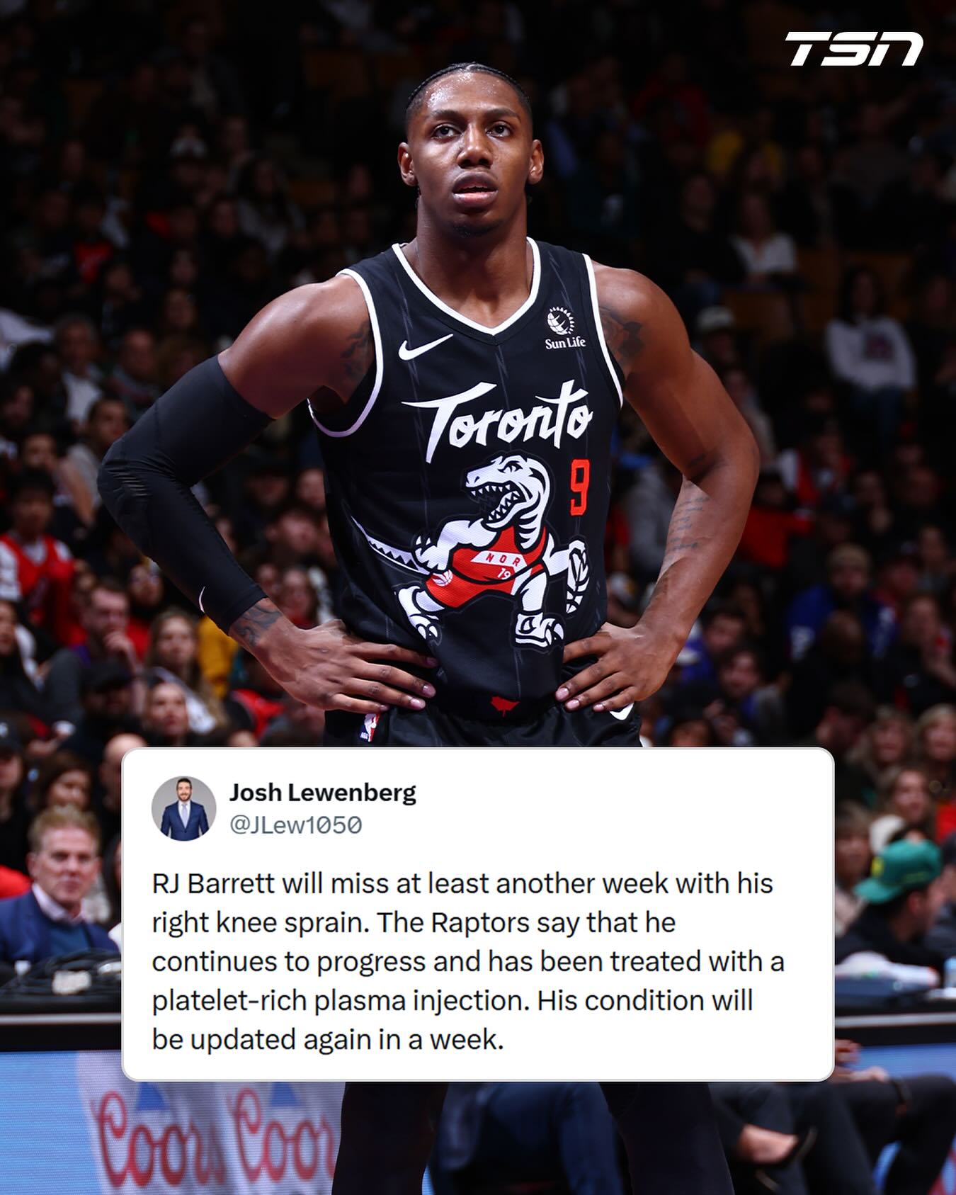 TSN - An update on RJ Barrett who continues to progress. | Facebook