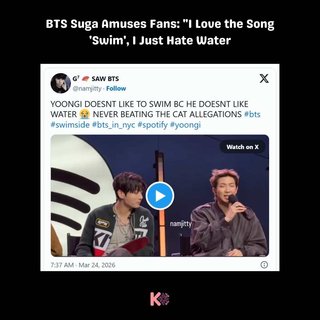 At a recent Spotify event in New York, BTS member Suga provided