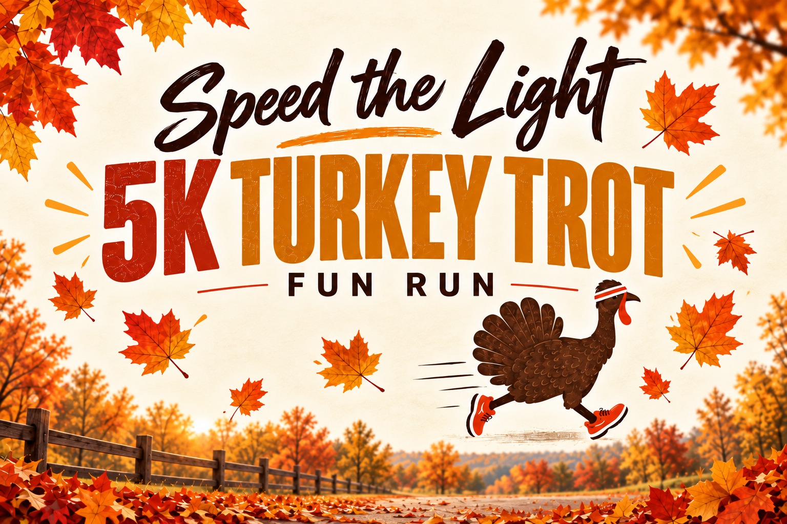 5K Turkey Trot Fun Run for Speed the Light