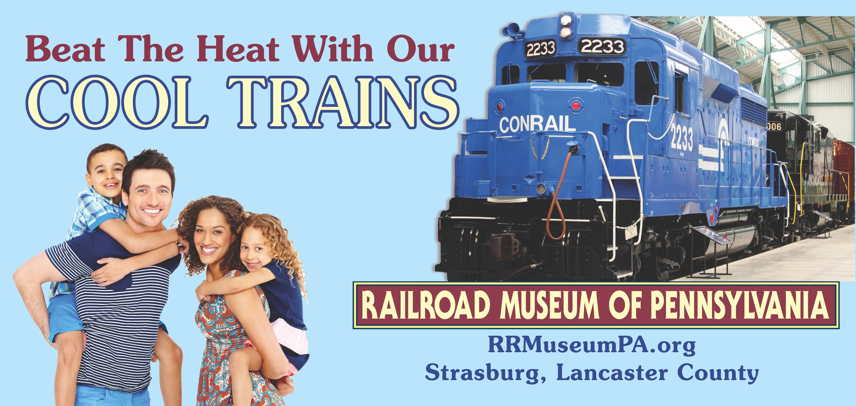 Come inside, where the cool trains are, and beat the heat! The 