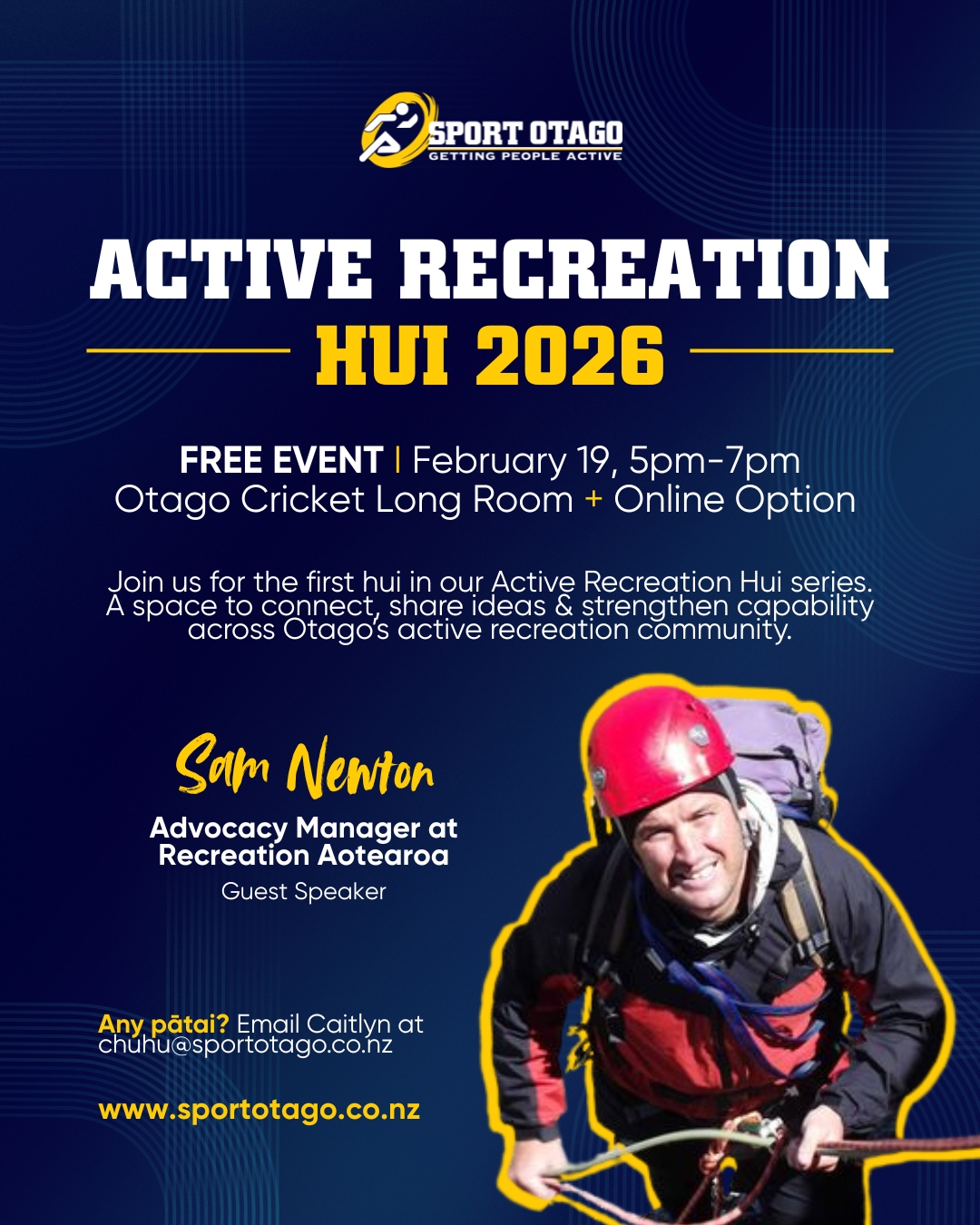 Sport - We are excited to kick off our 2026 Active Recreation Hui ...