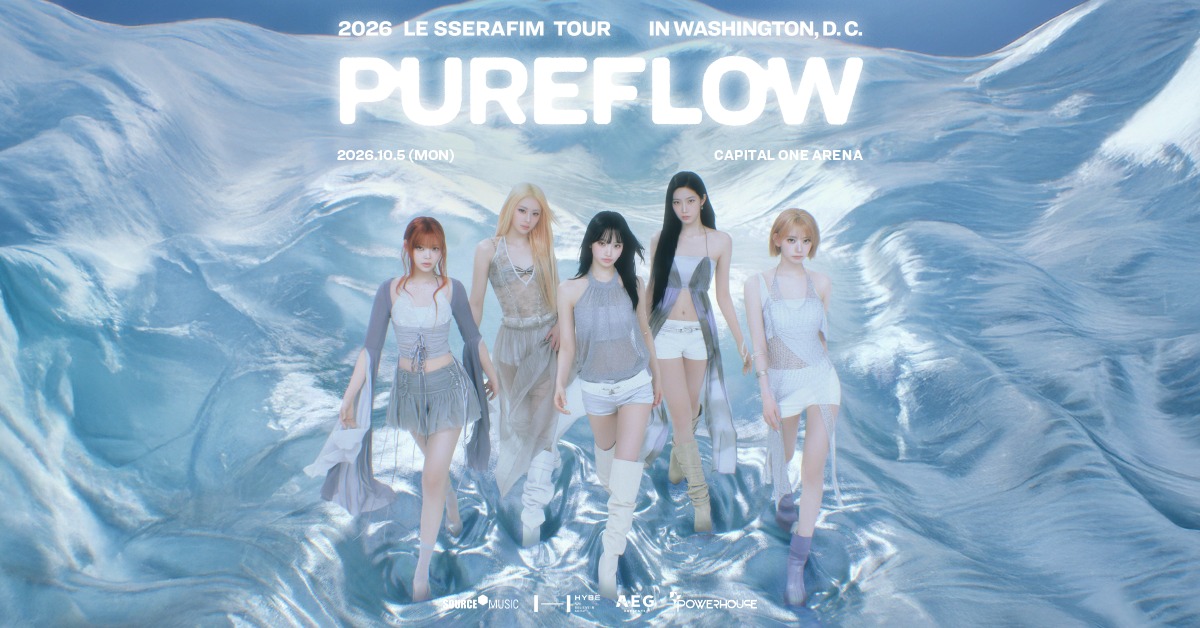 Just announced! LE SSERAFIM 'PUREFLOW' TOUR is coming to