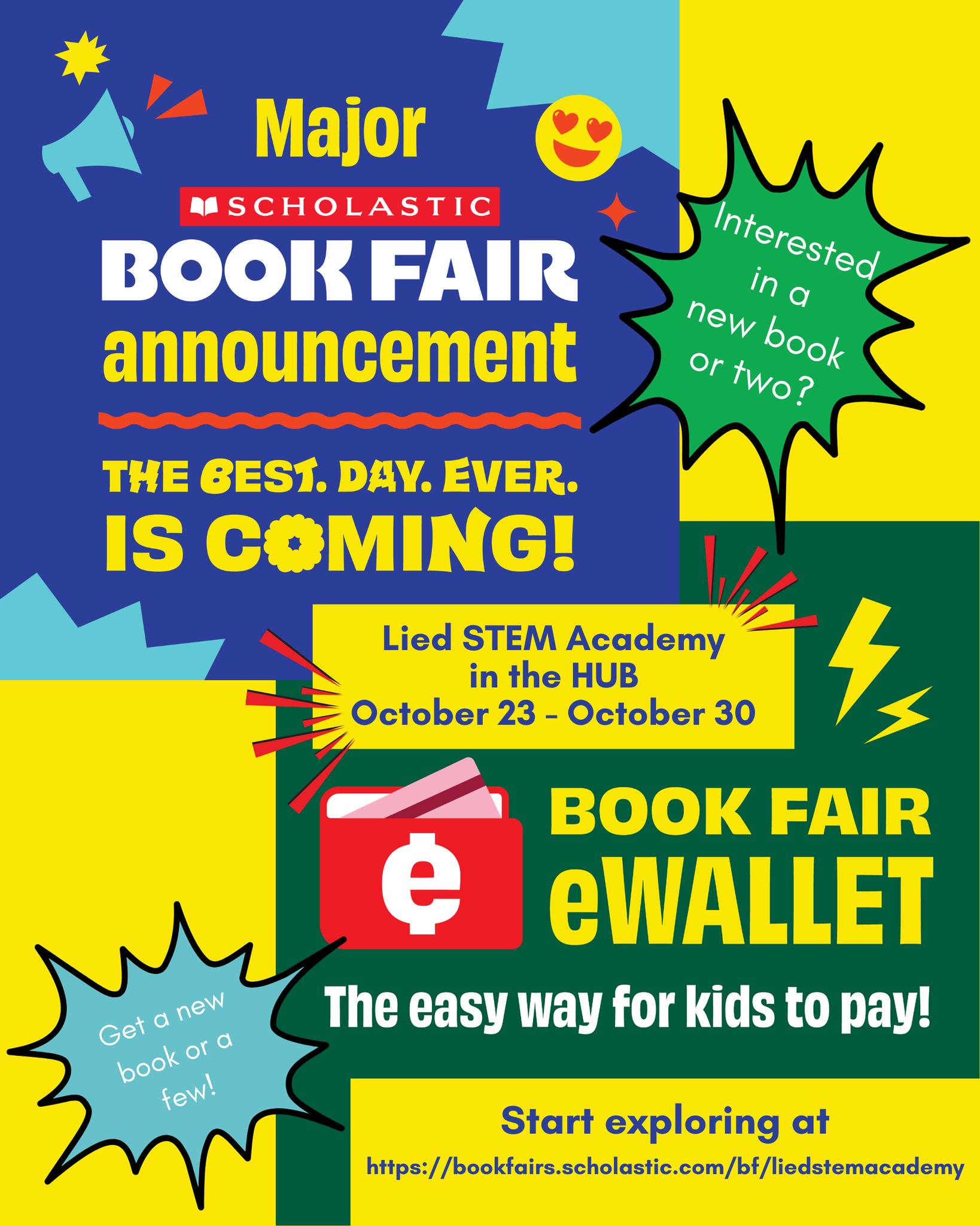 🎉👻🎶 It's official! 📚 The Book Fair... - Lied STEM Academy | Facebook