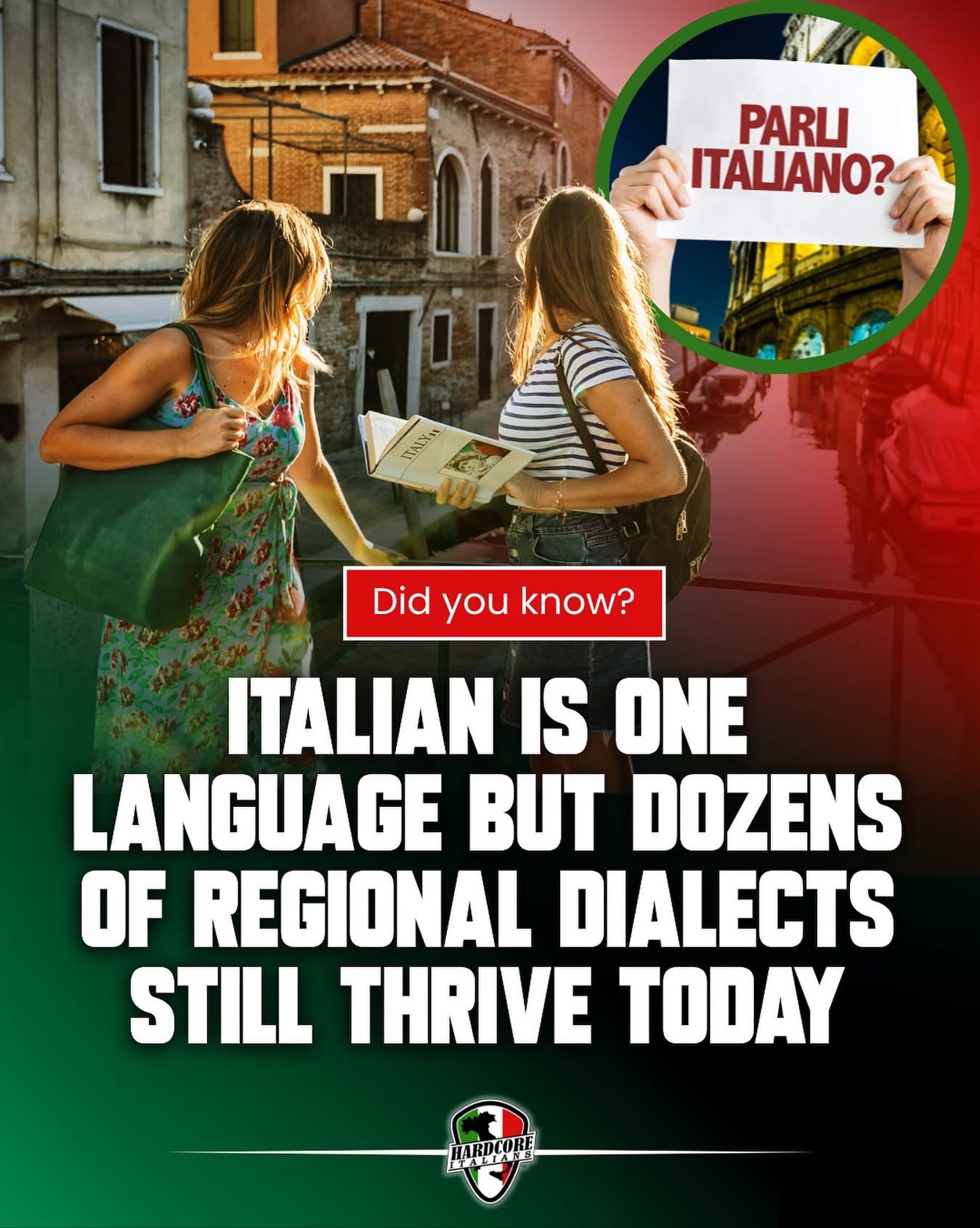 Hardcore - While Italian is the official language of Italy, the country ...