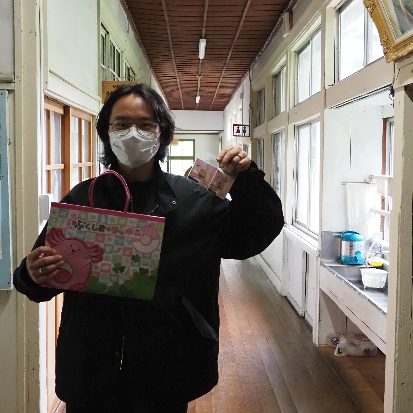 午前の貸切対応が終わったと思ったらお客さま。 【ふくしま&ラッキー 
