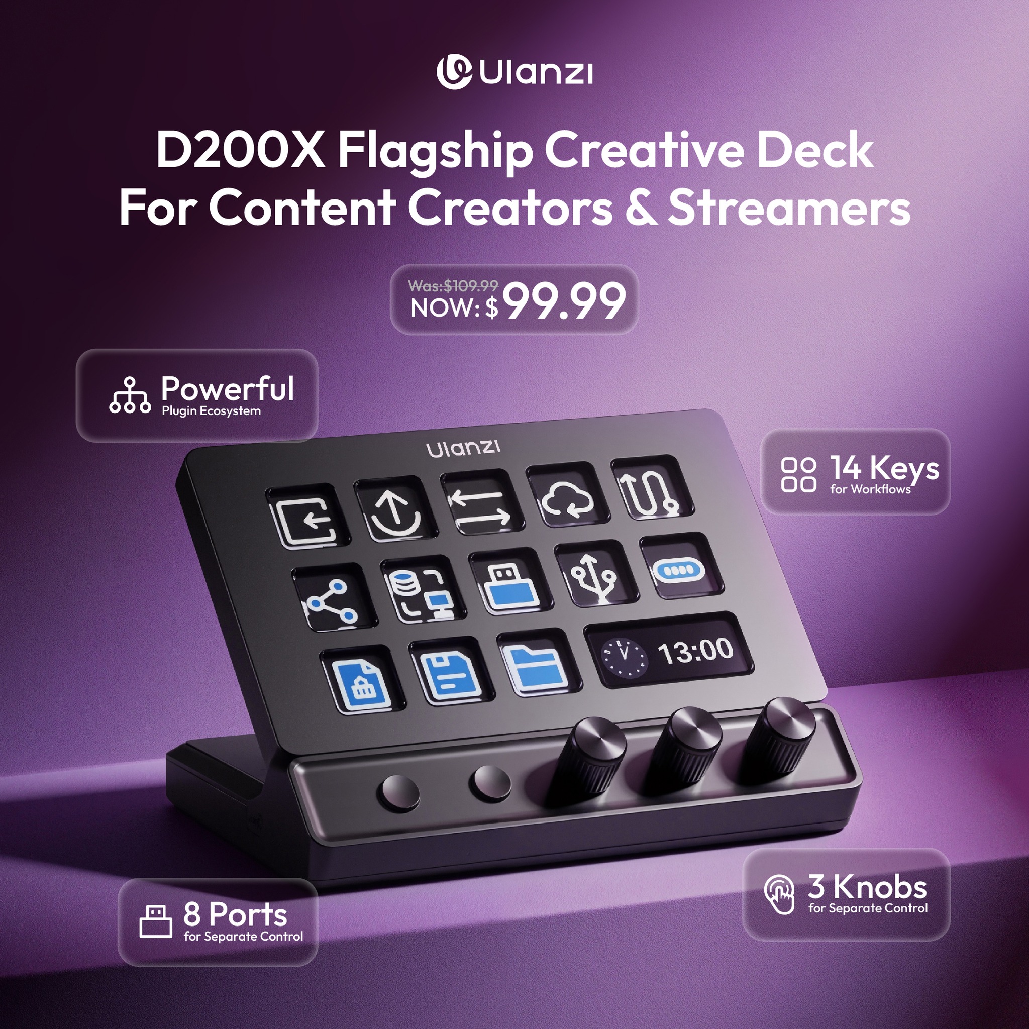 Introducing the Ulanzi D200X Creative Deck — your all-in-one