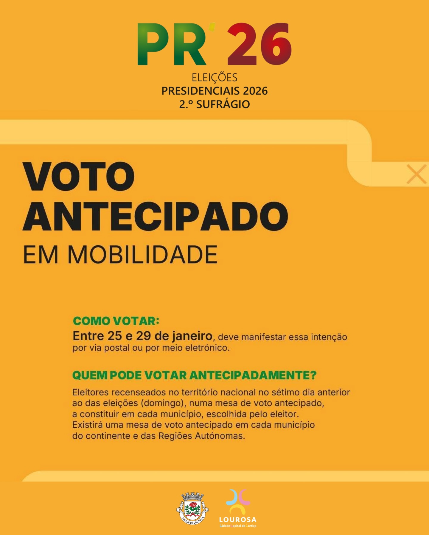 🇵🇹 𝐄𝐥𝐞𝐢𝐜̧𝐨̃𝐞𝐬... - Junta de Freguesia de Lourosa | Facebook