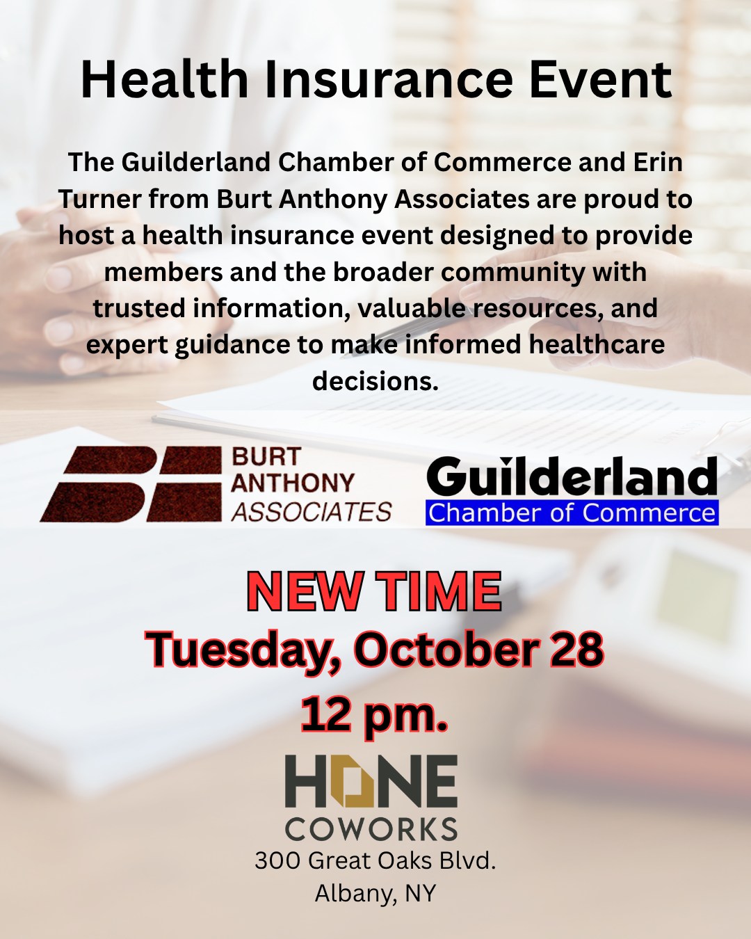 🩺 Health Insurance Event... - Guilderland Chamber of Commerce | Facebook