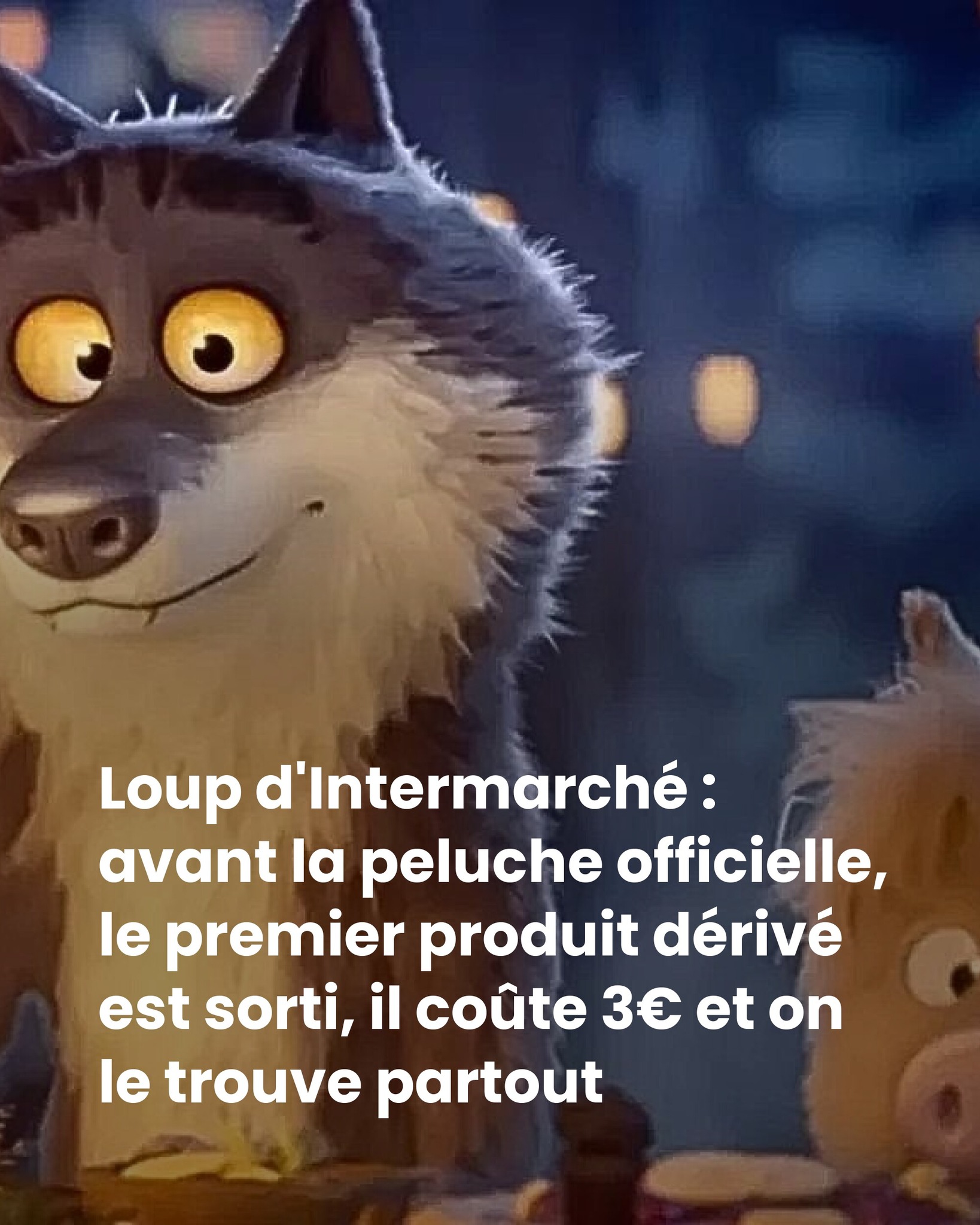 Le Castor Fidèle Amie Du Loup Mal Aimé D’Intermarché – Figurine Neuve