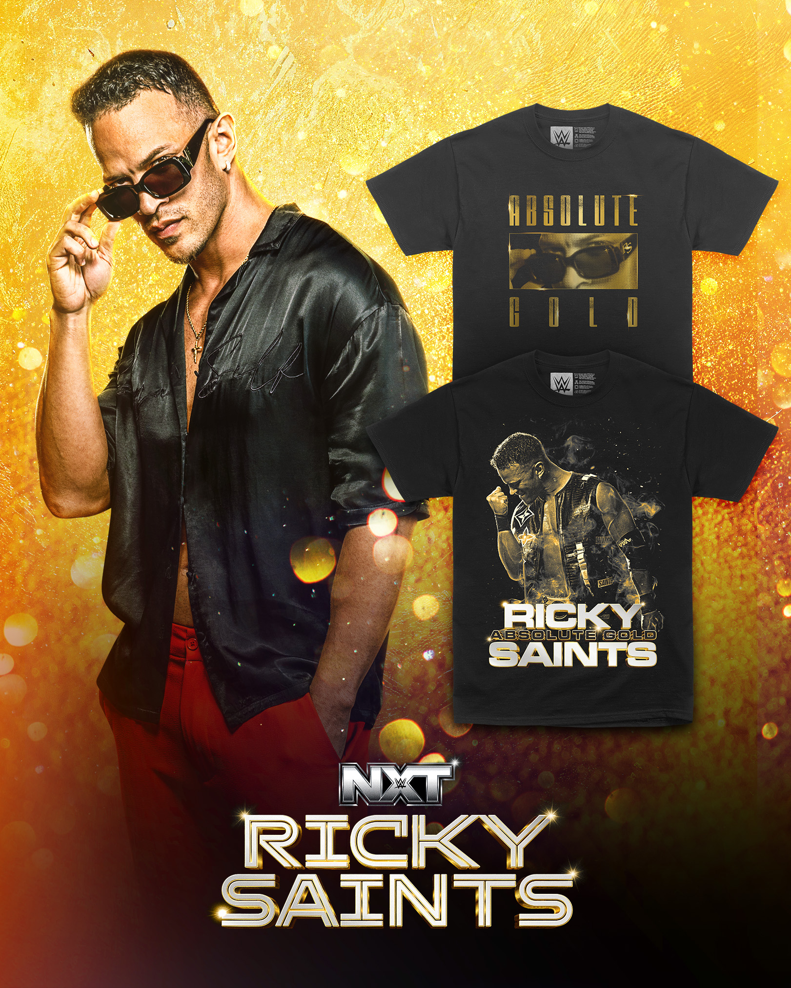 WWEShop.com - Absolute Gold! Ricky Saints has 2 NEW tees at #WWEShop! # ...