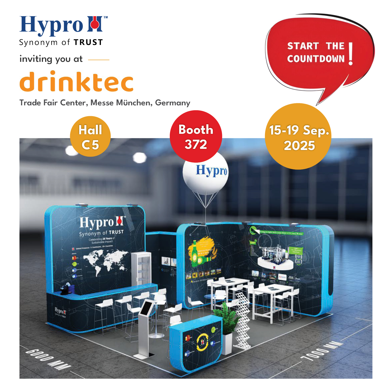 Hypro - The countdown is almost over — Munich is calling! In just days ...