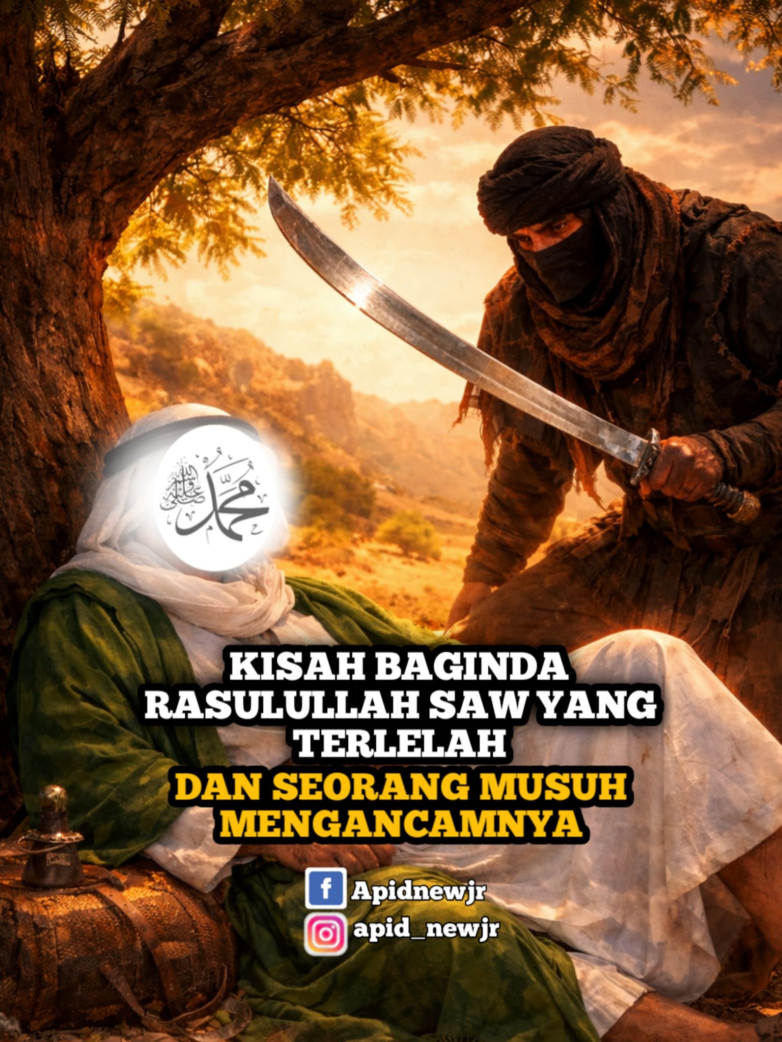Apid - Kisah Baginda Rasulullah Saw yang Terlelah dan seorang musuh ...