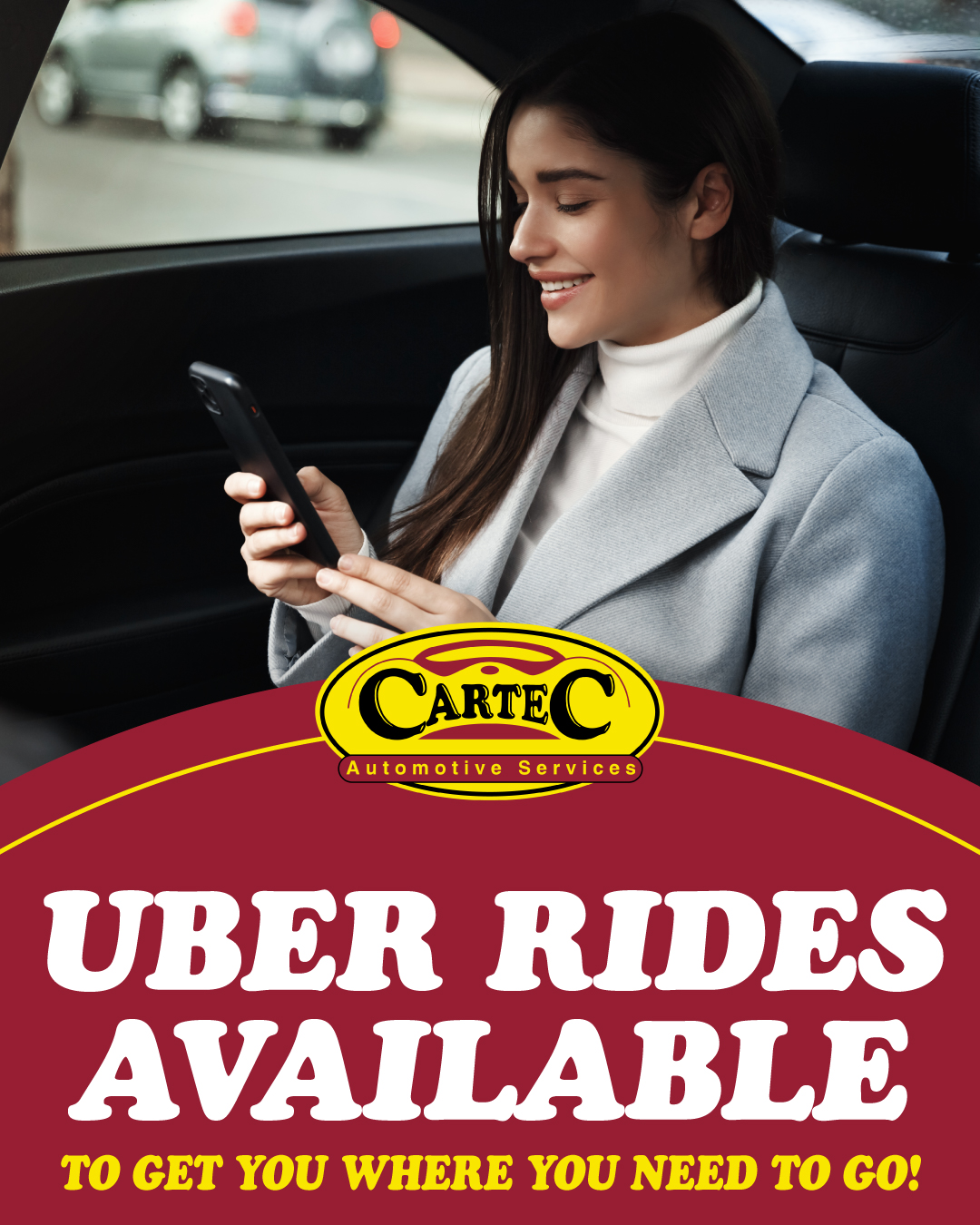 Need a ride while your vehicle... - Cartec Automotive Service | Facebook
